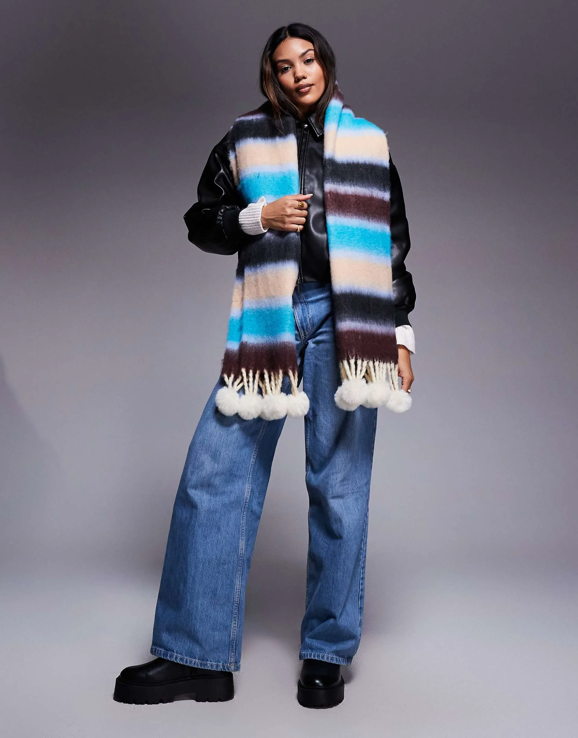 Blue & Brown Stripe