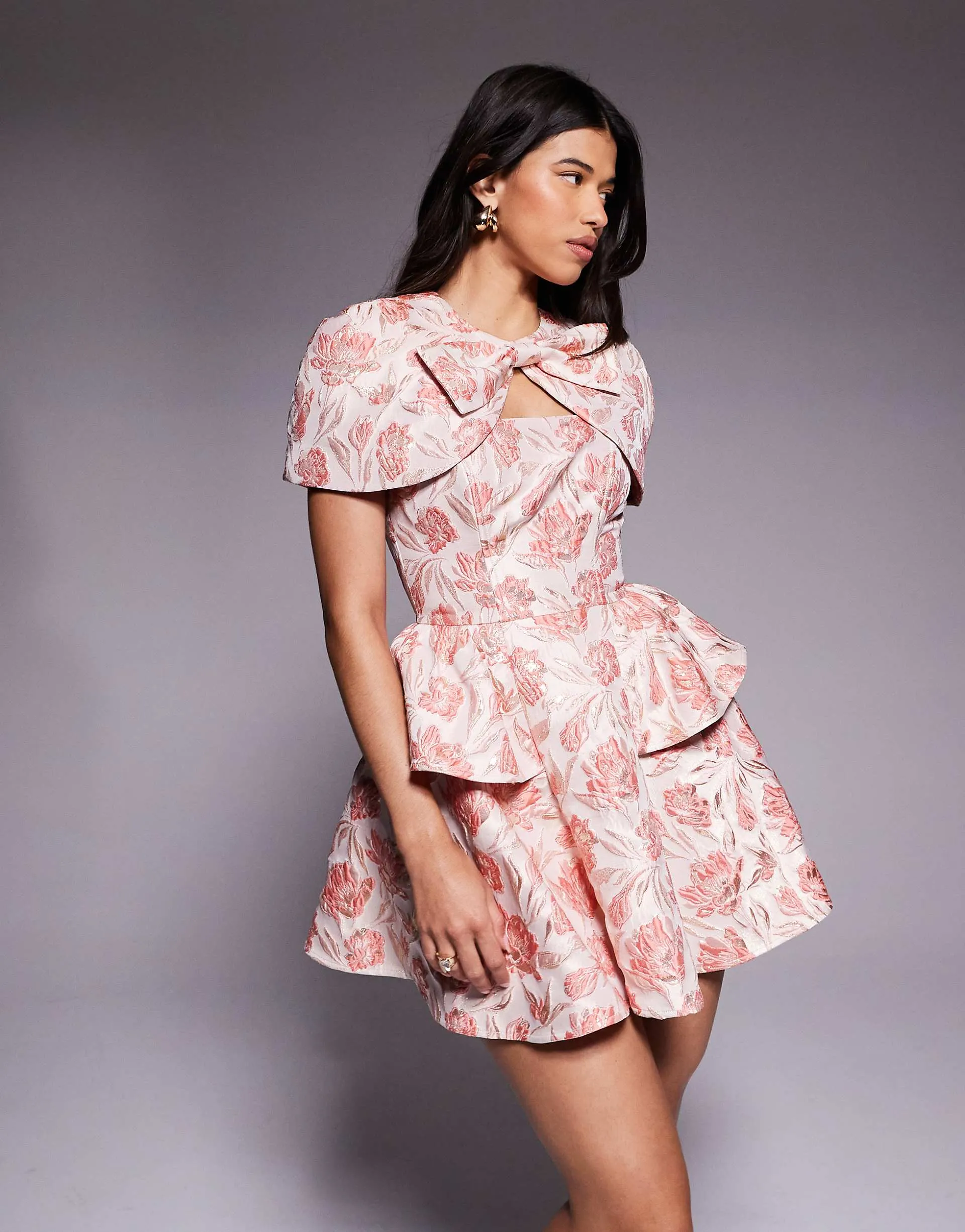 Pink jacquard