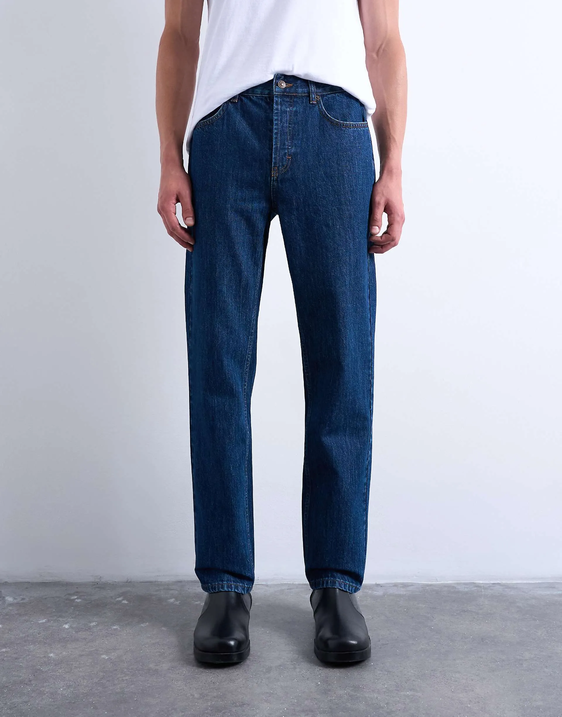 Dark wash blue