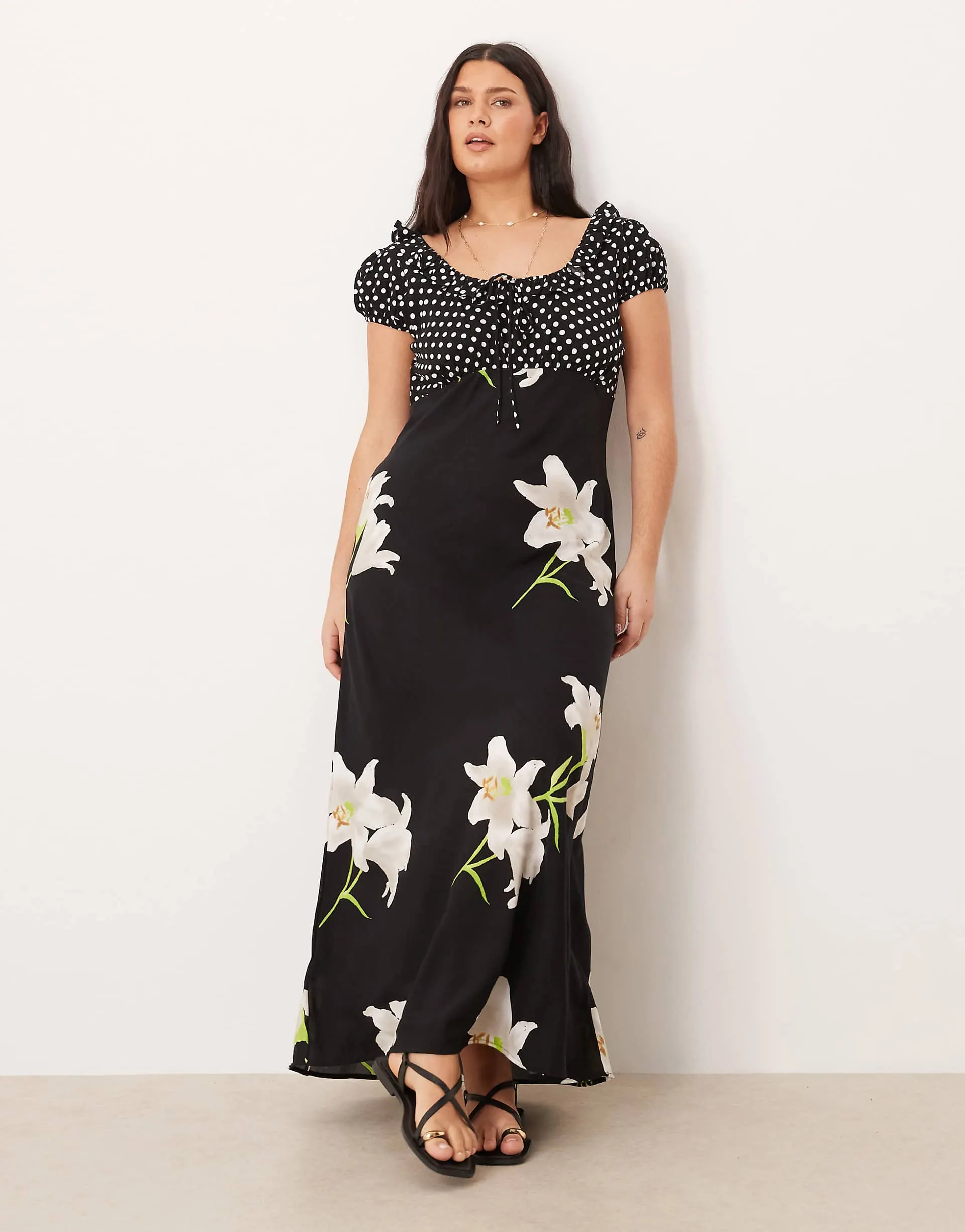 spot & floral print