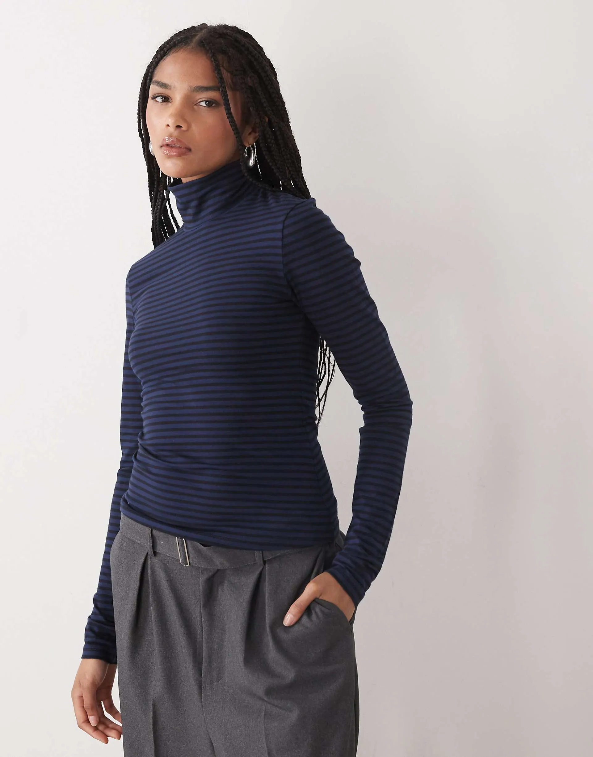 Navy & black